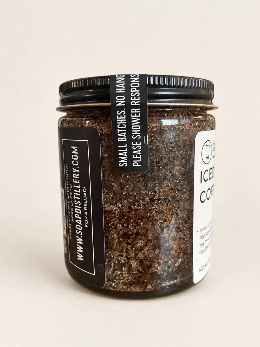 New Soap Distillery Iced Coffee *Fair Trade* Body Scrub Discontinued Jar 275g